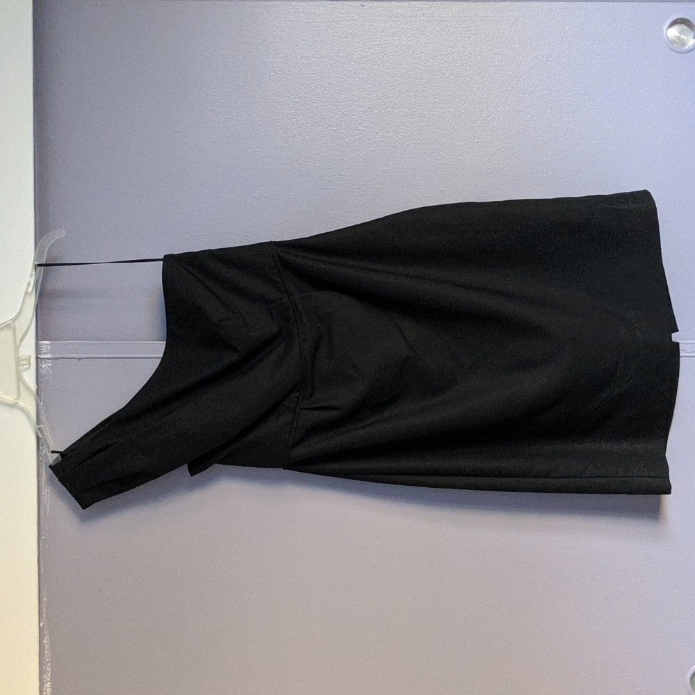 J Crew One Shoulder Black Dress